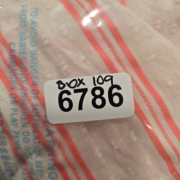 The Good Jane Striped Button Front Peplum Top Puff Sleeve NWOT Size Small (Measu - Picture 9 of 9